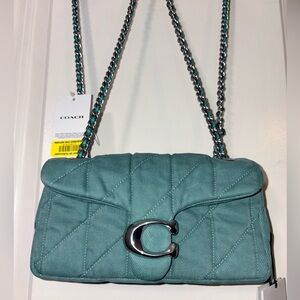 💎 Coach Quilted Denim Tabby 20 - Stunning "Ivy" Wash NWT